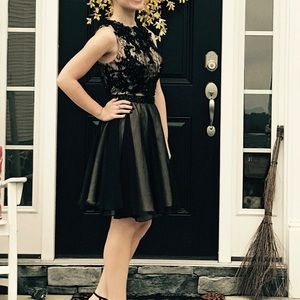 Short Black Prom/Homecoming Dress- Only worn once